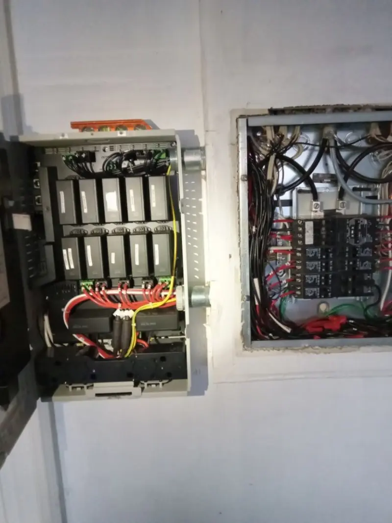 Electrical panel upgrade completed for Security Camera Wiring in Scotts Valley